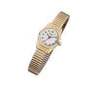 Regent Stahl Damen Uhr F-271 Quarzuhr Armband gold URF271