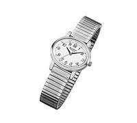 Regent Stahl Damen Uhr F-891 Quarzuhr Armband silber URF891