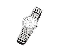 Regent Stahl Damen Uhr F-909 Quarzuhr Armband silber URF909