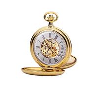 Regent Taschenuhr aus Metall in der Farbe Gold-Grau Open Dial 50 mm, 11330091