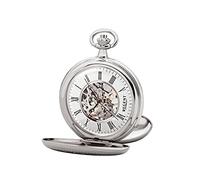 Regent Taschenuhr verchromt analog Mechanik silberfarben P-704