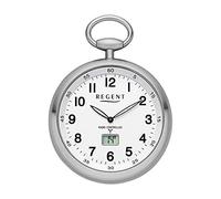 Regent Taschenuhr mit Gehäuse aus Edelstahl, Zifferblattfarbe: Weiß, Gehäusedurchmesser: 49 mm, 11280076