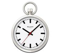 Regent Taschenuhr »URP041 Taschenuhr für Damen Herren P-41«, (Analoguhr), Taschenuhr rund, groß (ca. 43mm), Metall verchromt, Elegant