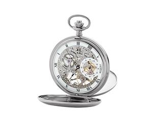 REGENT Taschenuhr sichtbares mechanisches Uhrwerk GM -2210