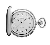 Regent Taschenuhr verchromt analog Mechanik silberfarben P-22