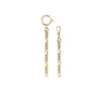 Regent Taschenuhr »URP048 5mm Taschenuhren-Kette P-48 Figaro«, Herren Taschenuhrkette, Edelstahl goldfarben, Elegant