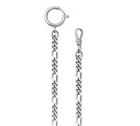 Regent Taschenuhrkette URP049 P-49 Figaro 5 mm Edelstahl silberfarben Herren
