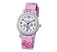 REGENT Textil Kinder Uhr F-491 Quarzuhr Armband rosa D1URF491 Quarzuhr Kinder