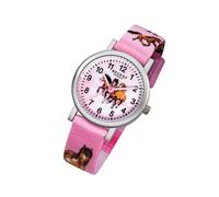 Regent Textil Kinder Uhr F-729 Quarzuhr Armband rosa URF729
