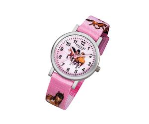 Regent Textil Kinder Uhr F-729 Quarzuhr Armband rosa URF729