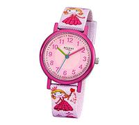 REGENT Textil Kinder Uhr F-949 Quarzuhr Armband rosa D1URF949 Quarzuhr Kinder
