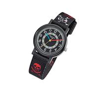 Regent Textil Kinder Uhr F-950 Quarzuhr Armband schwarz rot weiß URF950