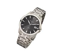 Regent Titan Herren Uhr F-555 Quarzuhr Armband silber URF555