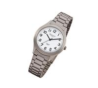 Regent Titan Herren Uhr F-837 Quarzuhr Armband grau silber URF837