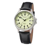 REGENT Titanuhr Unisex mit Echtlederarmband 36 mm Analog 10 ATM Saphirglas 1969.90.17