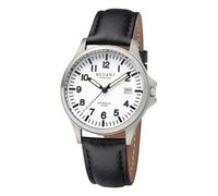 REGENT Titanuhr Unisex mit Echtlederarmband 36 mm Analog 10 ATM Saphirglas 1969.90.19
