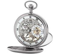 Regent Taschenuhr Herren Taschenuhr Analog, (Analoguhr, Analoguhr), Herren Taschenuhr rund, groß (ca. 53mm), Edelstahl, Elegant