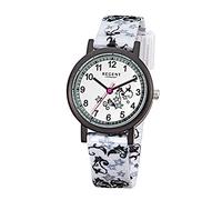 Regent Unisex-Kinder Analog Quarz Uhr mit Textil Armband 12400224