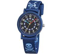 Regent Uhren F-951 Aluminium Kinderuhr mit Textilarmband Pirat