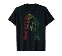 Reggae Girl | Jamaikanische Musik | Flagge Jamaika Reggae T-Shirt