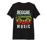 Reggae Music Shirt - Peace One Love Rastafari T-Shirt Premium T-Shirt