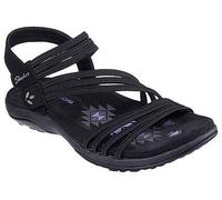 Skechers Damen Reggae Slim-Coffee Run Sandale, Schwarz/Schwarz, 38 EU