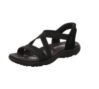 Skechers Damen Reggae Slim-Summer Sparkle Sandalen, Schwarz/Schwarz, 39 EU