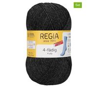 Regia 10er-Set: Woll-Mixgarne ''4fach Uni'' in Anthrazit - 10 x 50 g - 52% | Kreativbedarf Diy