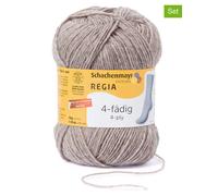 Regia 10er-Set: Woll-Mixgarne ''4fach Uni'' in Beige - 10 x 50 g - 35% | Kreativbedarf Diy