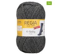 Regia 10er-Set: Woll-Mixgarne ''4fach Uni'' in Dunkelgrau - 10 x 50 g - 21% | Kreativbedarf Diy