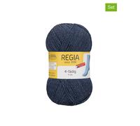 Regia 10er-Set: Wollgarne ''4fach Uni'' in Dunkelblau - 10x 50 g - 24% | Kreativbedarf Diy
