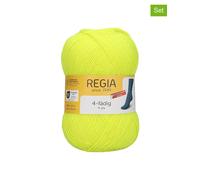 Regia 10er-Set: Wollgarne ''4fach Uni'' in Gelb - 10x 50 g - 24% | Kreativbedarf Diy
