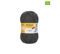 Regia 10er-Set: Wollgarne ''4fach Uni'' in Grau - 10x 50 g - 20% | Kreativbedarf Diy