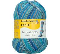 REGIA 4-fädig Color 9801269-02887 exit Handstrickgarn, Sockengarn, 100g Knäuel