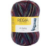 REGIA 4-fädig Color 9801269-04463 gerbera Handstrickgarn, Sockengarn, 100g Knäuel
