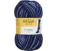 REGIA 4-fädig Color 9801281-02265 button down Handstrickgarn, Sockengarn, 50g Knäuel