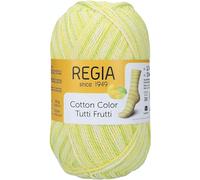 Sockenwolle Regia Cotton Tutti Frutti Color, 4-fädig von Schachenmayr, Lemon Color, aus Baumwolle
