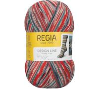 REGIA 4-fädig Design Line by ARNE & CARLOS 9801270-03760 garden Handstrickgarn, Sockengarn, 100g Knäuel