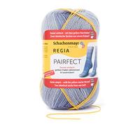 REGIA 4-fädig Pairfect 9801613-07096 denim Handstrickgarn, Sockengarn, Identische Socken stricken, 100g Knäuel