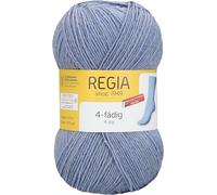 Schachenmayr Regia 4-fädig Uni 100 Gramm - 1980 - Graublau meliert