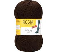 REGIA 4-fädig Uni 9801268-02905 mocca Handstrickgarn, Sockengarn, 100g Knäuel