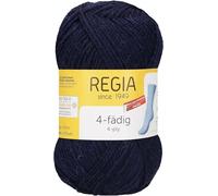 REGIA 4-fädig Uni 9801276-00324 marine Handstrickgarn, Sockengarn, 50g Knäuel
