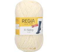 REGIA 4-fädig Uni 9801276-01992 neutral Handstrickgarn, Sockengarn, 50g Knäuel