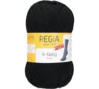 REGIA Garn uni 4fädig 50g 210m schwarz