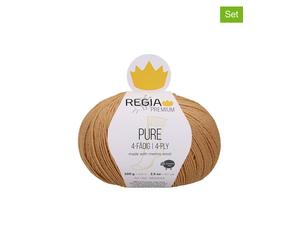 Regia 5er-Set: Wollgarne ''Premium Pure'' in Beige - 5x 100 g - 32% | Kreativbedarf Diy