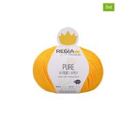 Regia 5er-Set: Wollgarne ''Premium Pure'' in Gelb - 5x 100 g - 14% | Kreativbedarf Diy