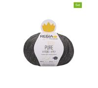 Regia 5er-Set: Wollgarne ''Premium Pure'' in Grau - 5x 100 g - 14% | Kreativbedarf Diy