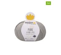 Regia 5er-Set: Wollgarne ''Premium Pure'' in Hellgrau - 5x 100 g - 26% | Kreativbedarf Diy