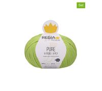 Regia 5er-Set: Wollgarne ''Premium Pure'' in Hellgrün - 5x 100 g - 14% | Kreativbedarf Diy