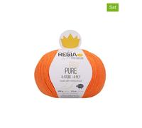 Regia 5er-Set: Wollgarne ''Premium Pure'' in Orange - 5x 100 g - 14% | Kreativbedarf Diy